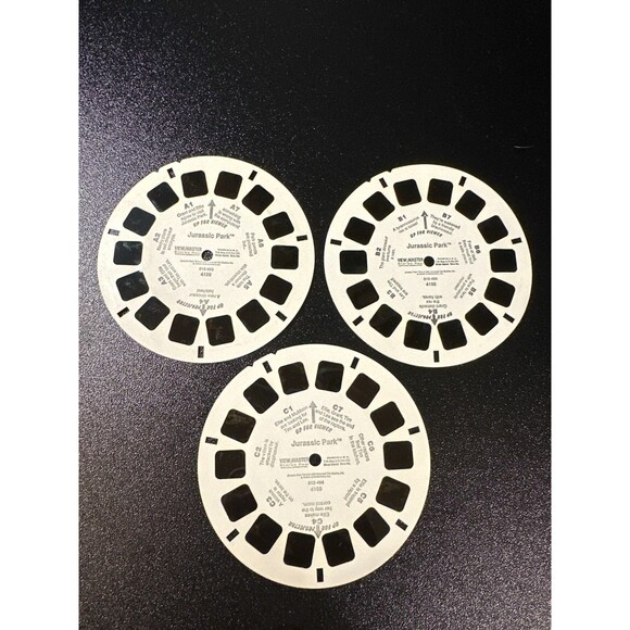 1993 View-Master Jurassic Park 3 Reel Set 3D Pictures Complete - Picture 7 of 10